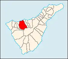 Localização de Icod de los Vinos em Tenerife