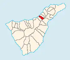 Localização de La Victoria de Acentejo em Tenerife