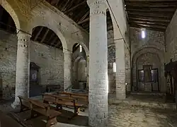 Antigos arcos de suporte das treliças, 1124. São Clemente de Taüll (Alta Ribagorça)