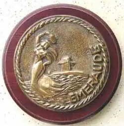 Tampão do submarino francês Émeraude