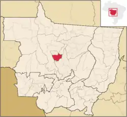 Localização de Tapurah em Mato Grosso