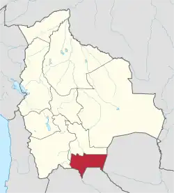 Localização de Tarija