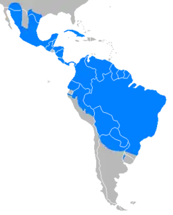 Distribuição do caititu na América