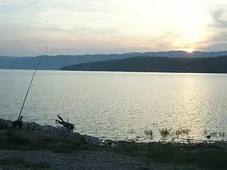 Vista do Rio Danúbio em Tekija