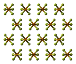 Modelo bola-e-bastão da estrutura cristalina