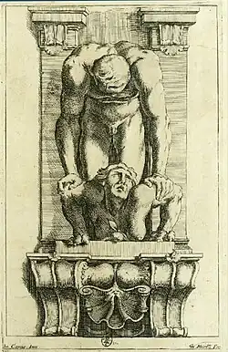 Atlante a dominar uma harpia