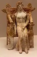 Estatueta de terracota com membros articulados, original. Coleções Estatais de Antiguidades