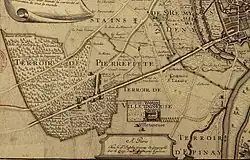 Os terrenos de Stains-Pierrefitte-Villetaneuse-Epinay em 1707.