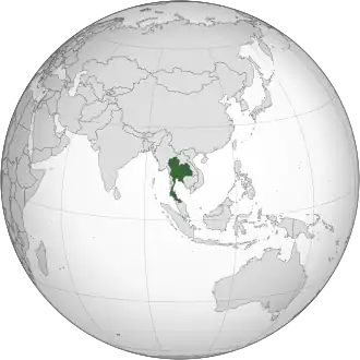 Localização de Reino de Tailandia