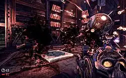 A Bola atirando uma chuva de pregos em todas as direções