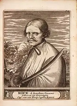 Gravura do pirata e corsário Roque Brasiliano.