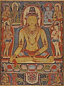 Buda Jina Ratnasambhava. Tibete Central, Monastério de Kadampa, 1150–1225