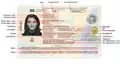 Página de dados do passaporte biométrico azerbaijanês (preenchido)