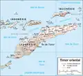 Mapa da ilha de Timor