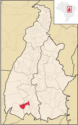 Localização de Figueirópolis no Tocantins