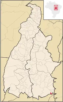 Localização de Novo Alegre no Tocantins