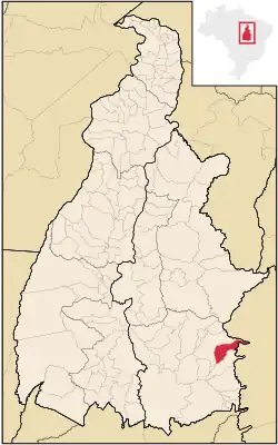 Localização de Novo Jardim no Tocantins