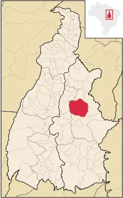 Localização de Rio Sono no Tocantins