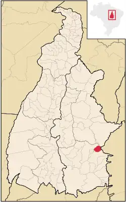 Localização de Rio da Conceição no Tocantins