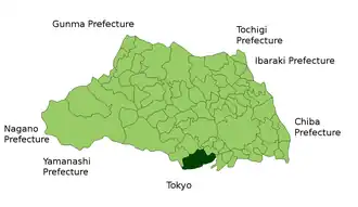 Localização de Tokorozawa