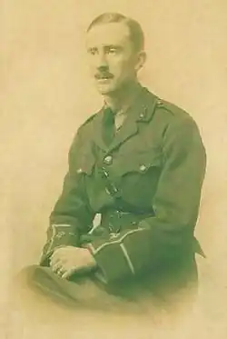 Tolkien em uniforme, 1916.