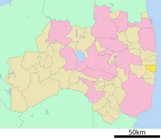 Localização de Tomioka