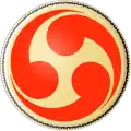 Símbolo: Mitsudomoe, muito presente no Taiko.