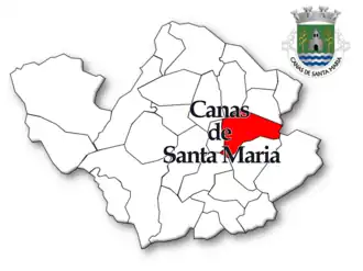 Localização no município de Tondela