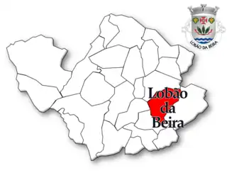 Localização no município de Tondela