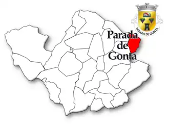 Localização no município de Tondela