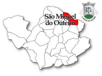 Localização no município de Tondela