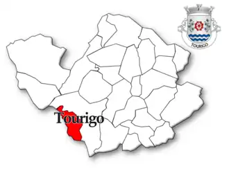 Localização no município de Tondela