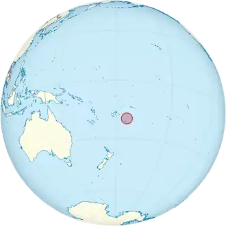 Localização de Tonga