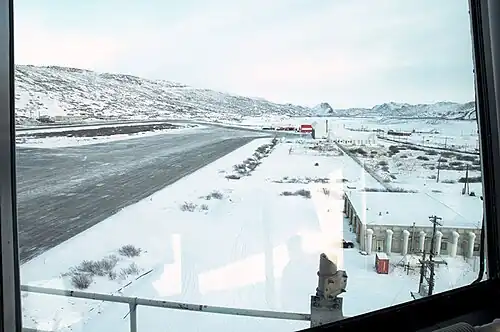 Vista da torre de comando