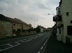 A estrada A162 em Towton.