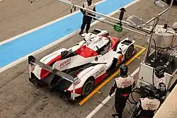 Toyota TS050 Hybrid nº5 durante testes no circuito de Paul Ricard, na França