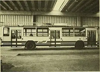 Um dos 22 trólebus do sistema de Ribeirão Preto