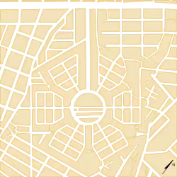 Traçado urbano do bairro IBES e seu entorno imediato.