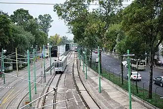 Composição trafegando na Linha 1.