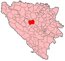 Localização de Travnik