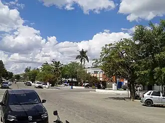 Avenida Capitão João Pinto no interior da cidade