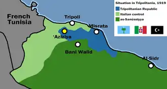 Localização de República da Tripolitânia