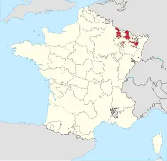 Localização de Três Bispados