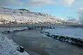 Rio de Trongisvágur no inverno