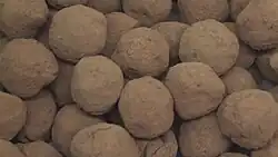 Verdadeira trufa de chocolate.