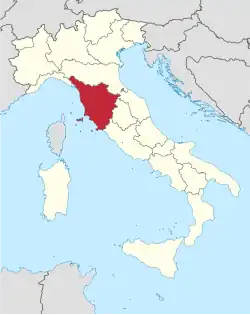 Localização da região na Itália