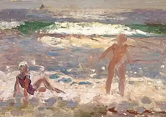 Dois banhistas na praia de Skagen (1913)
