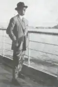 Tyrteu viajando para o Rio de Janeiro em 1926