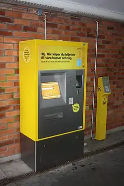 Máquina automática de compra de bilhetes