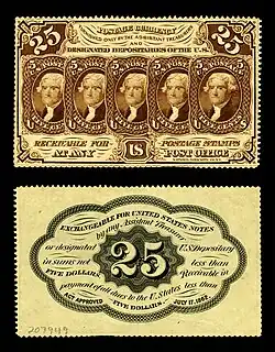 Nota fraccionada de vinte e cinco cêntimos primeira edição